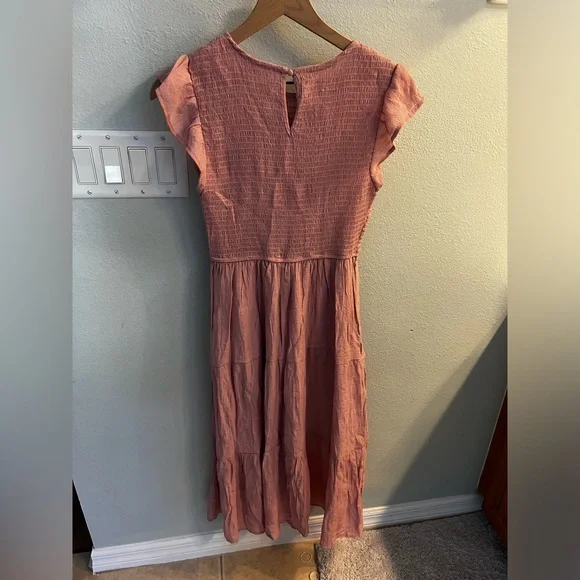 Elegant Pink Sleeveless Dress NWT - Picture 5 of 7